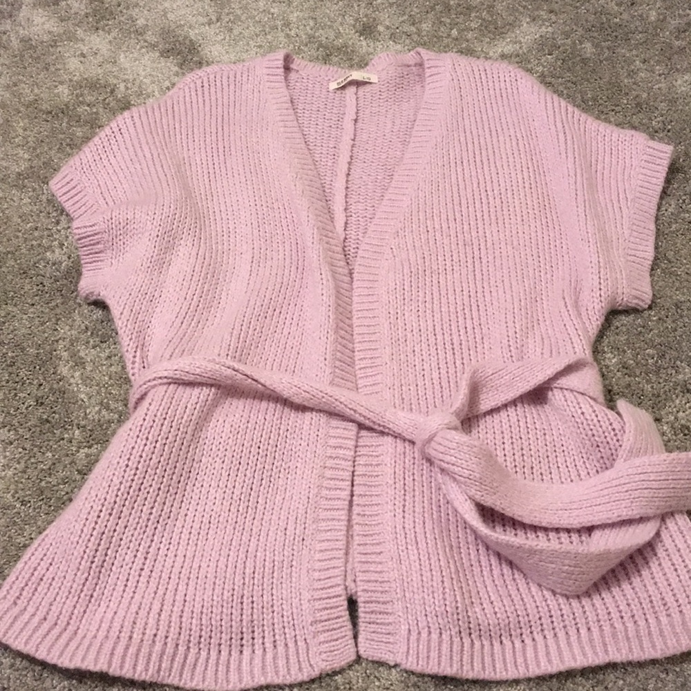 Lavender knitted cardigan